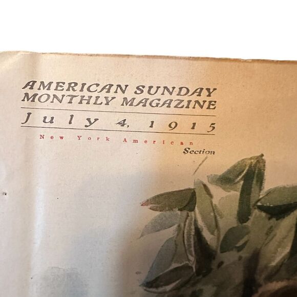 Antique Magazine Cover “American Sunday” July 1915 - Picture 6 of 7
